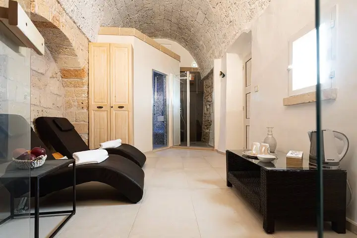 La zona relax della sala benessere